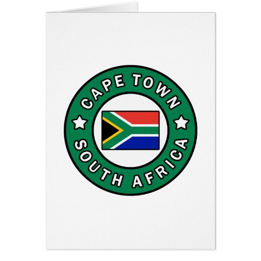Cape Town South Africa Cards (Front)