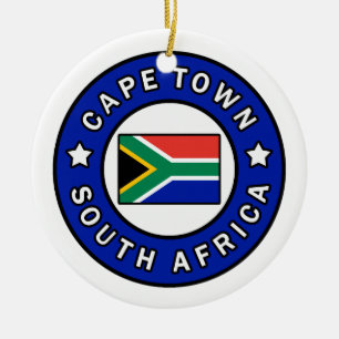 Cape Town South Africa Ceramic Ornament