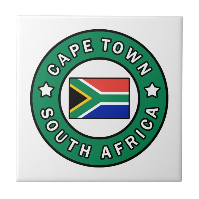 Cape Town South Africa Ceramic Tile (Front)