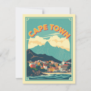 Cape Town, South Africa Cultural Patterns Travel  Postcard