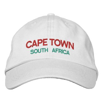 Cape Town South Africa Custom Hat by Azorean at Zazzle