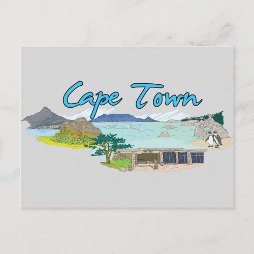 Cape Town South Africa Famous City Postcard