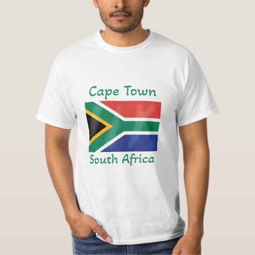Cape Town South Africa Flag T_Shirt