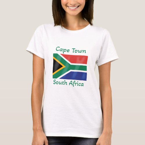 Cape Town South Africa Flag T_Shirt