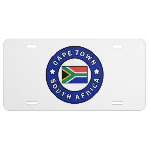 Cape Town South Africa License Plate
