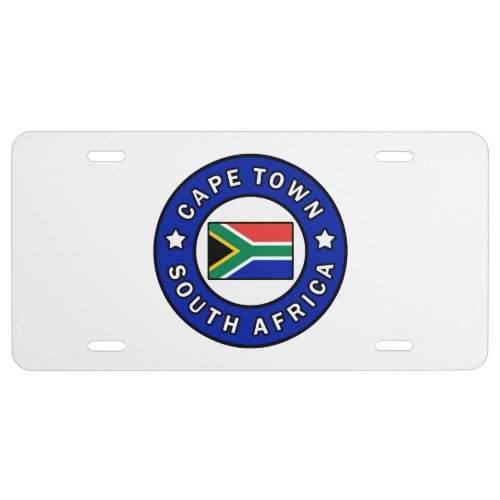 Cape Town South Africa License Plate