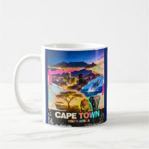 Cape Town South Africa Mountain Sea Safari Collage