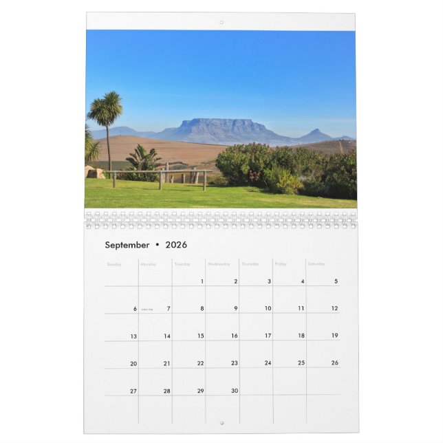 Cape Town South Africa Nature Architecture City Calendar (Sep 2026)
