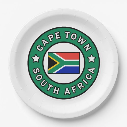 Cape Town South Africa Paper Plates