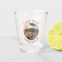 Cape Town South Africa Retro Distressed Circle