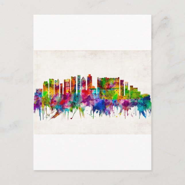 Cape Town South Africa Skyline Holiday Postcard (Front)