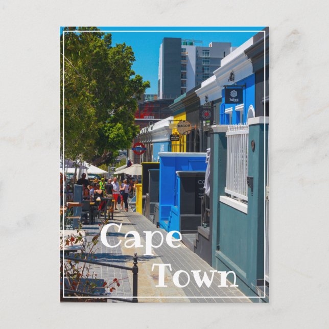 Cape Town South Africa Street View Cityscape Postcard (Front)