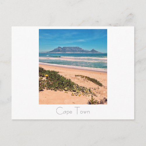 Cape Town South Africa Table Mountain Postcard