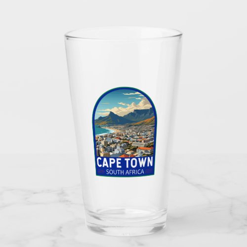Cape Town South Africa Travel Art Vintage Glass