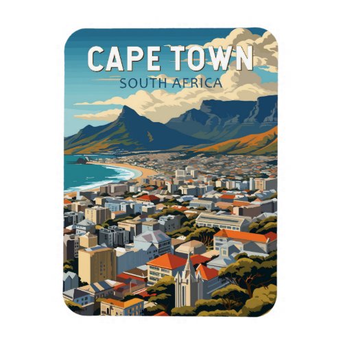 Cape Town South Africa Travel Art Vintage Magnet