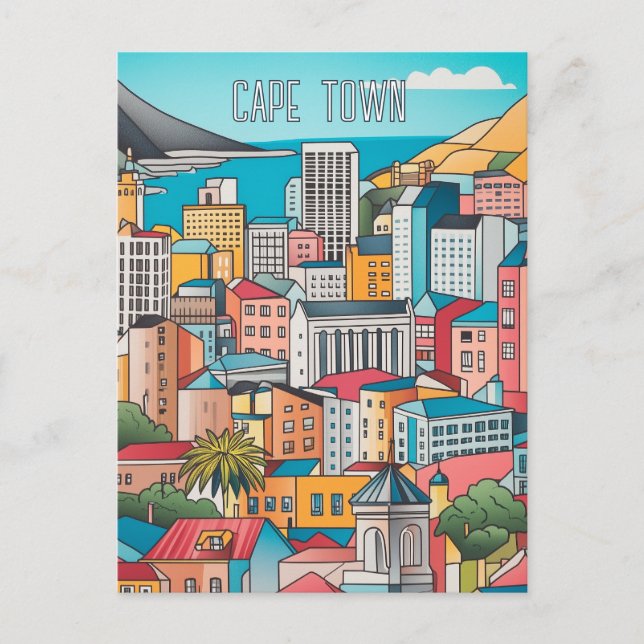 Cape Town South Africa Travel Postcard (Front)