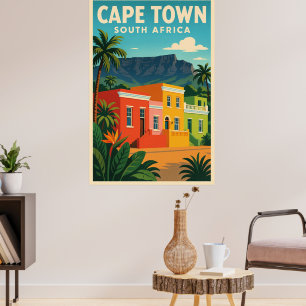 Cape Town, South Africa travel poster, Poster