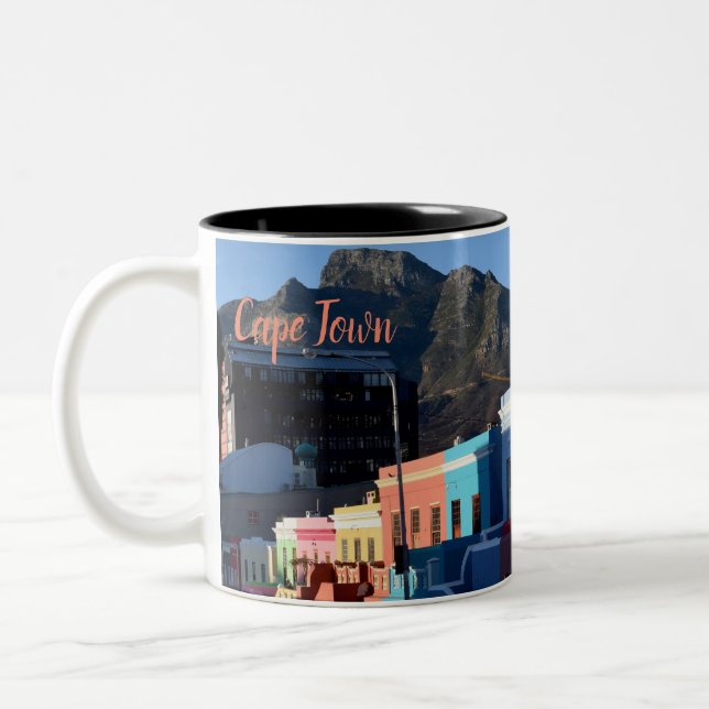 Cape Town South Africa Two-Tone Coffee Mug (Left)