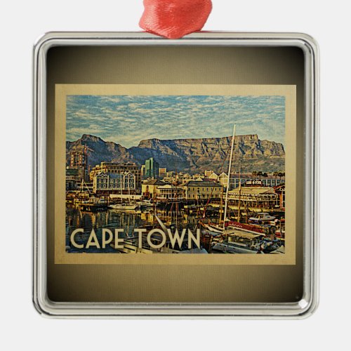 Cape Town South Africa Vintage Travel Ornament