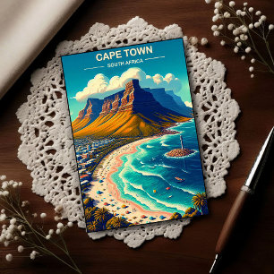 Cape Town - South Africa Vintage Travel Postcard