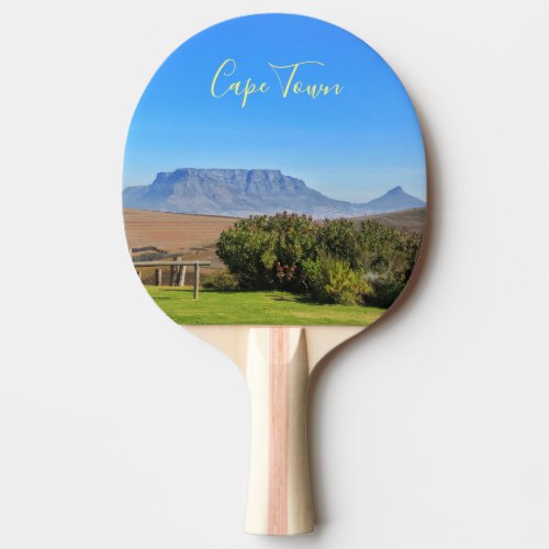 Cape Town South Africa ZA Table Mountain View Ping Pong Paddle