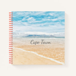 Cape Town Table Mountain Beach Ocean Notebook