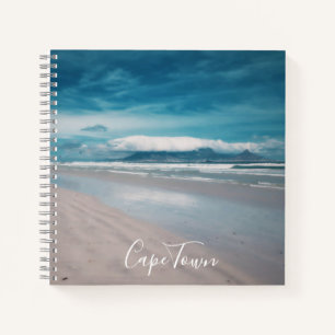 Cape Town Table Mountain Beach Ocean View Notebook