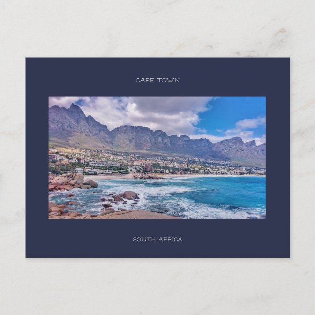 Cape Town Table Mountain Beach Ocean View Postcard (Front)