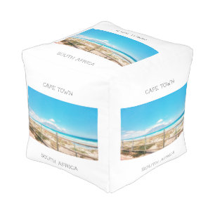Cape Town Table Mountain Beach Ocean View Pouf