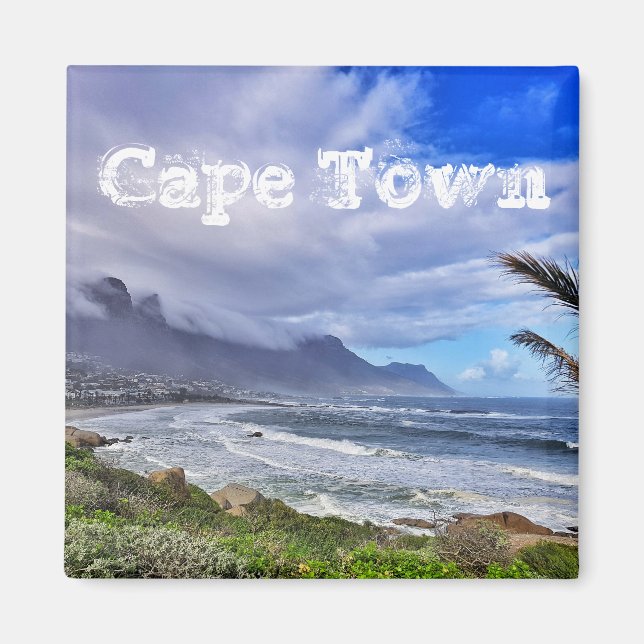 Cape Town Table Mountain Camps Bay Ocean Magnet (Front)