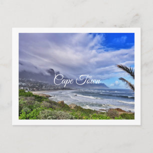 Cape Town Table Mountain Camps Bay Ocean Postcard