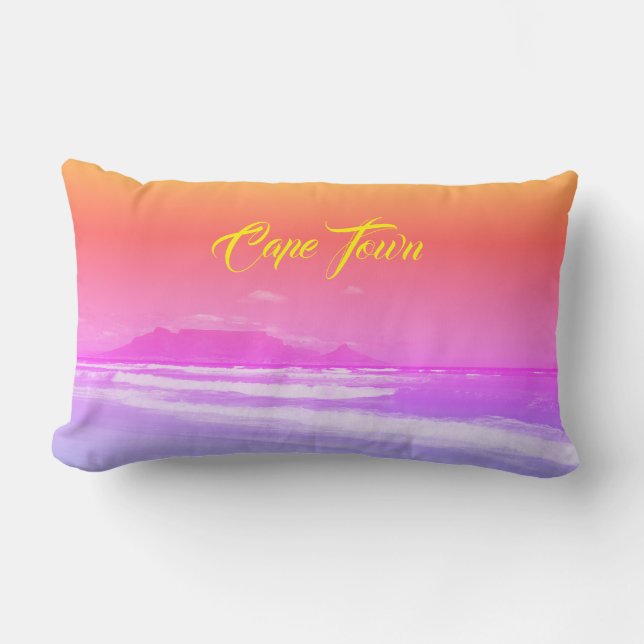 Cape Town Table Mountain Cushion Pillow (Front)