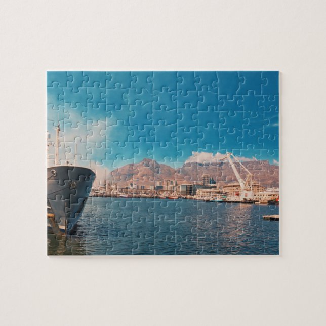 Cape Town Table Mountain Harbour Jigsaw Puzzle (Horizontal)
