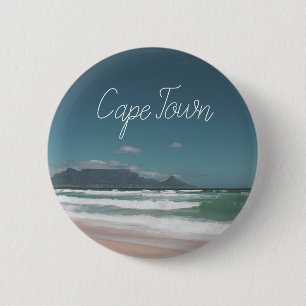 Cape Town Table Mountain Ocean Button