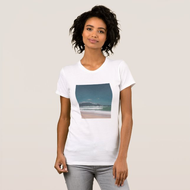 Cape Town Table Mountain Ocean T-Shirt (Front Full)