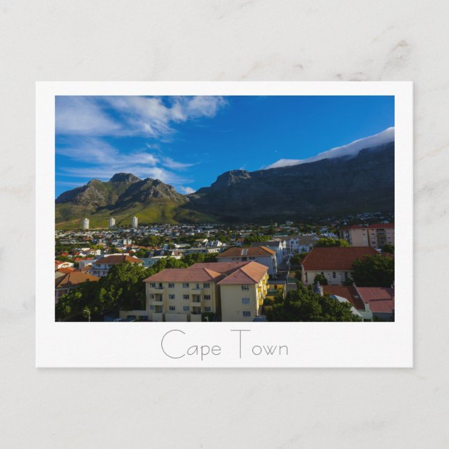 Cape Town Table Mountain South Africa Postcard (Front)