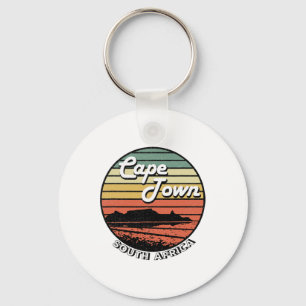 Cape Town Table Mountain South Africa Vintage Keychain