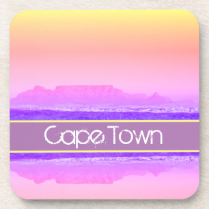 Cape Town Table Mountain ZA South Africa Beverage Coaster