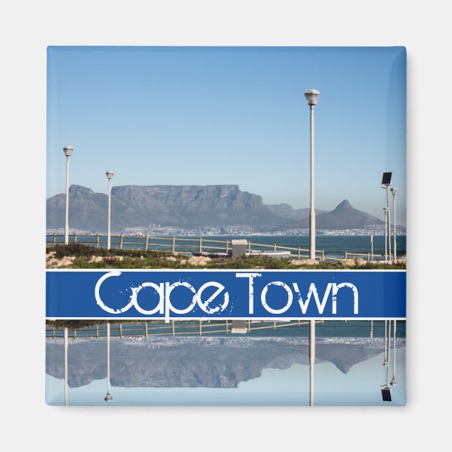 Cape Town Table Mountain ZA South Africa Magnet (Front)