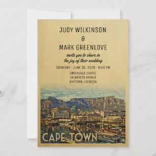 Cape Town Wedding Invitation South Africa
