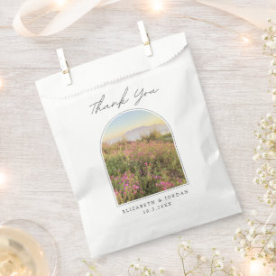 Cape Town Wedding Table Mountain Thank You Photo Favor Bag