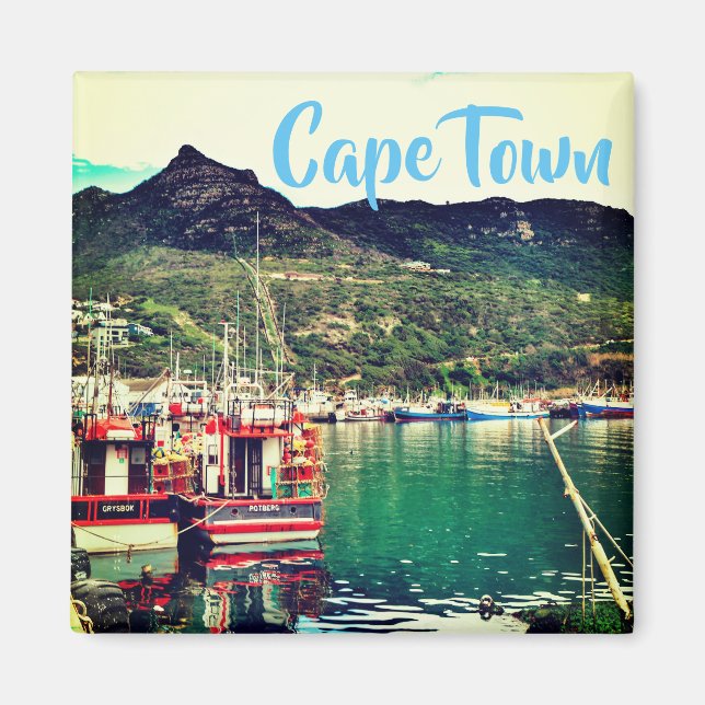 Cape Town ZA South Africa Harbor Magnet (Front)