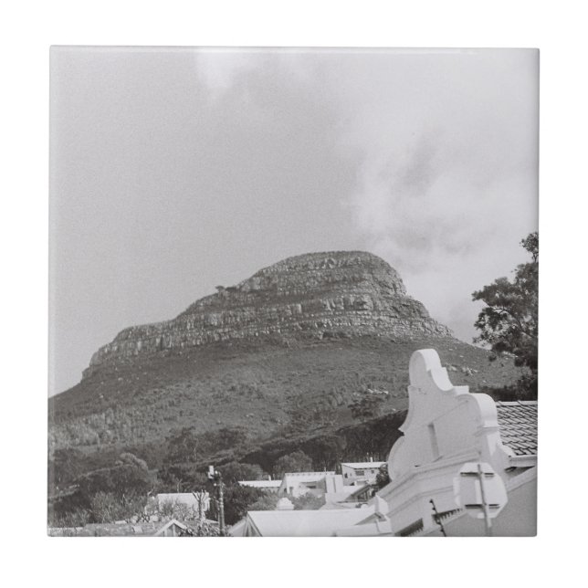 Cape Town ZA South Africa Lion's Head Ceramic Tile (Front)
