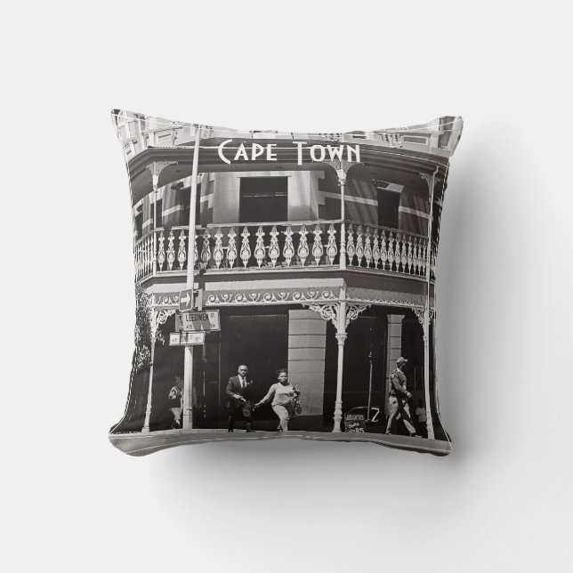 Cape Town ZA South Africa Long Street  Throw Pillow (Front)