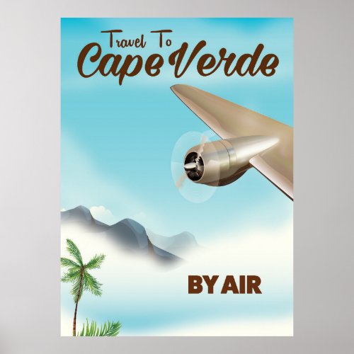 Cape Verde Air travel poster