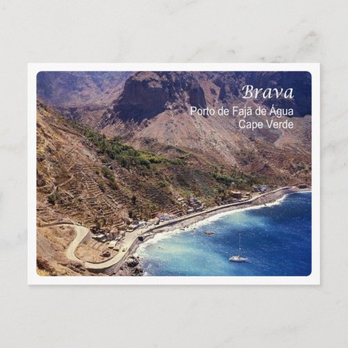 Cape Verde _ Brava _ Faja de Agua Port _ Postcard