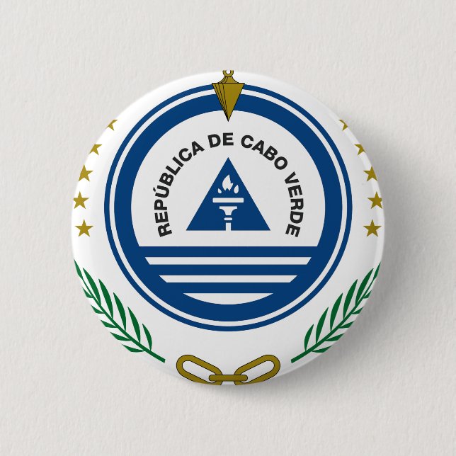 Cape Verde Coat of Arms Button (Front)