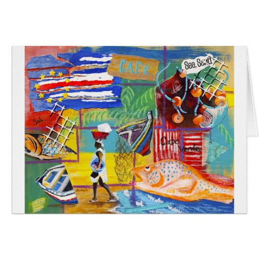 Cape Verde collage Cards (Front Horizontal)