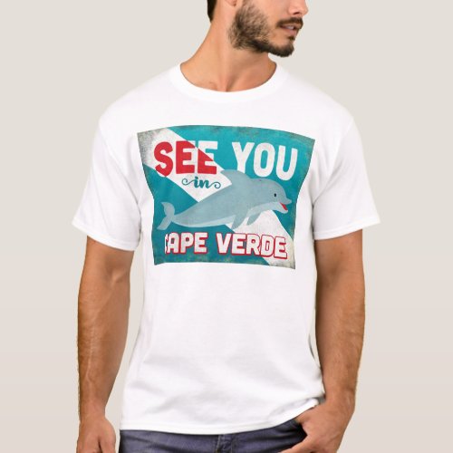 Cape Verde Dolphin _ Retro Vintage Travel T_Shirt