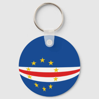 Cape Verde Fisheye Flag Keychain